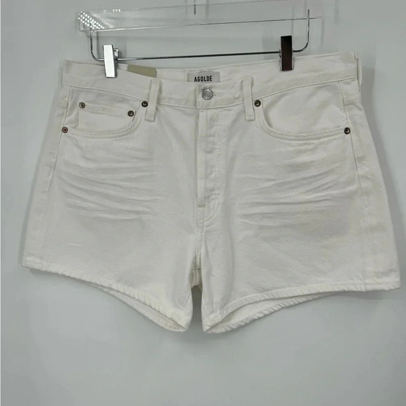 Agolde Parker Long Short Dough Size 32 B2433 - Picture 6 of 9